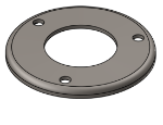 Picture of #RFF2383 - STEEL 2" PIPE RAISED FLUSH FLANGE