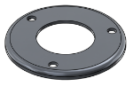 Picture of #RFF2383-AL - ALUMINUM 2" PIPE RAISED FLUSH FLANGE