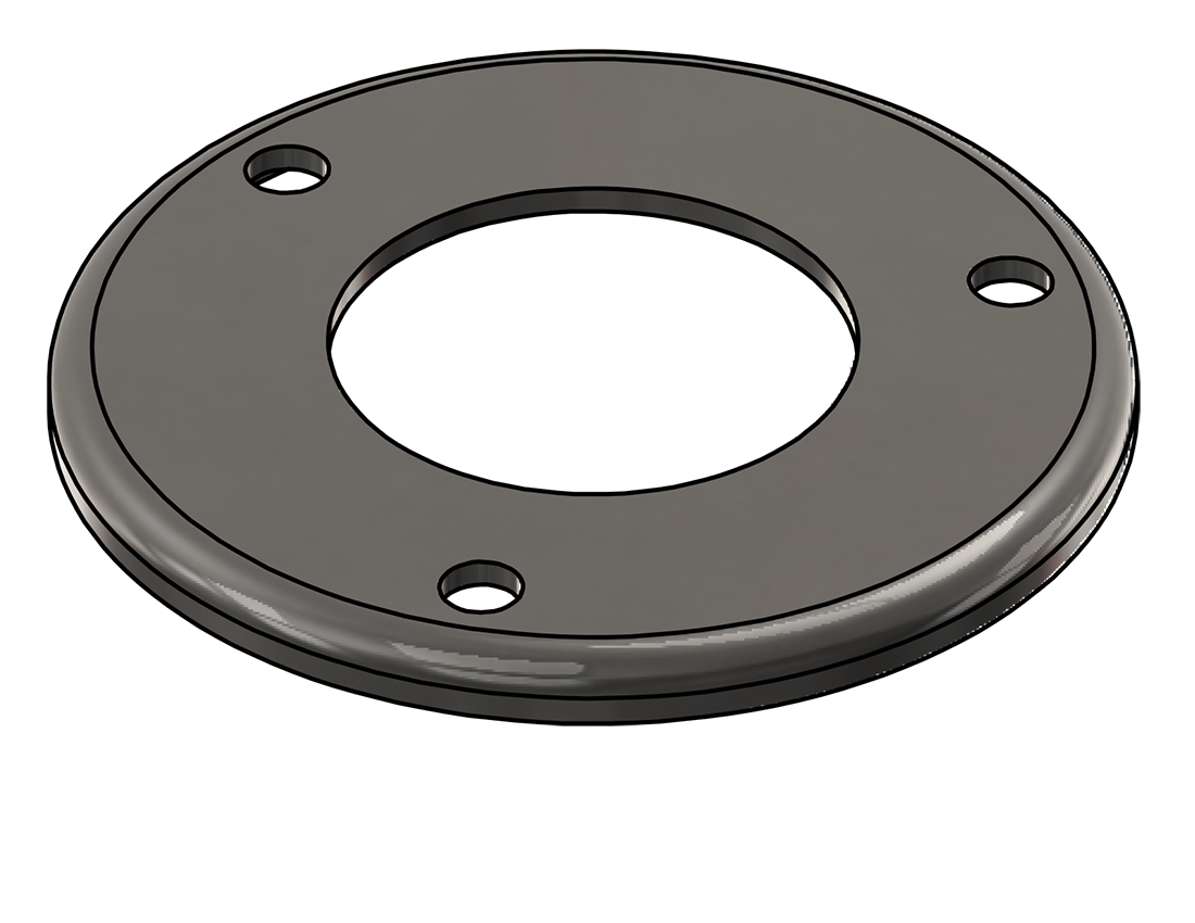 Picture of #RFF2383-SS - STAINLESS STEEL 2" PIPE RAISED FLUSH FLANGE
