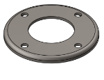 Picture of #RFF2384 - STEEL 2" PIPE RAISED FLUSH FLANGE