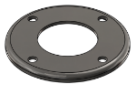 Picture of #RFF2384-SS - STAINLESS STEEL 2" PIPE RAISED FLUSH FLANGE