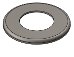 Picture of #RFF2500 - STEEL 2 1/2" TUBE RAISED FLUSH FLANGE