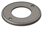 Picture of #RFF2502 - STEEL 2-1/2" TUBE RAISED FLUSH FLANGE