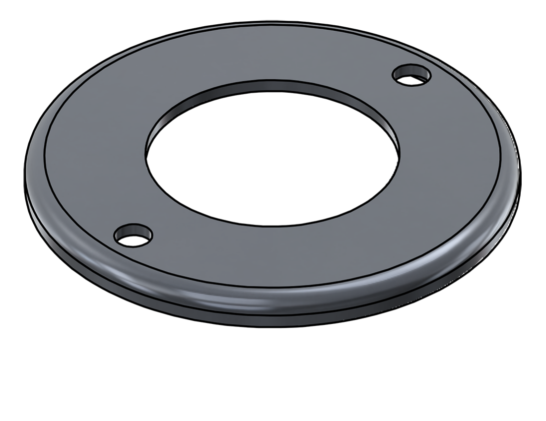 Picture of #RFF2502-AL - ALUMINUM 2-1/2" TUBE RAISED FLUSH FLANGE