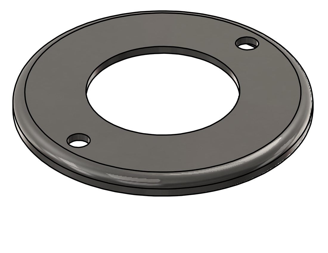Picture of #RFF2502-SS - STAINLESS STEEL 2-1/2" TUBE RAISED FLUSH FLANGE