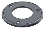 Picture of #RFF2503-AL - ALUMINUM 2-1/2" TUBE RAISED FLUSH FLANGE