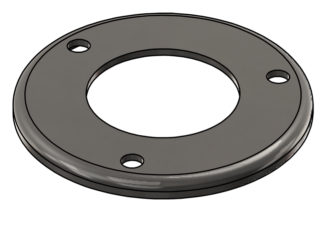 Picture of #RFF2503-SS - STAINLESS STEEL 2-1/2" TUBE RAISED FLUSH FLANGE