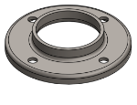 Picture of #RF2504 - STEEL 2 1/2" TUBE RAISED BASE FLANGE