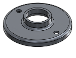 Picture of #RF1322-AL - ALUMINUM 1" PIPE RAISED BASE FLANGE