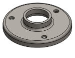 Picture of #RF1323 - STEEL 1" PIPE RAISED BASE FLANGE