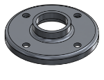 Picture of #RF1324-AL - ALUMINUM 1" PIPE RAISED BASE FLANGE