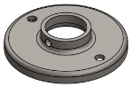Picture of #RF1326 - STEEL 1" PIPE RAISED BASE FLANGE