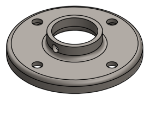 Picture of #RF1328 - STEEL 1" PIPE RAISED BASE FLANGE