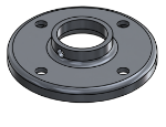 Picture of #RF1328-AL - ALUMINUM 1" PIPE RAISED BASE FLANGE