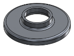 Picture of #RF1500-AL - ALUMINUM 1-1/2" TUBE RAISED BASE FLANGE