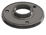 Picture of #RF1503-SS - STAINLESS STEEL 1 1/2" TUBE RAISED BASE FLANGE