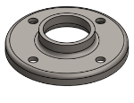 Picture of #RF1504 - STEEL 1 1/2" TUBE RAISED BASE FLANGE