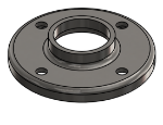 Picture of #RF1504-SS - STAINLESS STEEL 1 1/2" TUBE RAISED BASE FLANGE