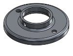 Picture of #RF1666-AL - ALUMINUM 1 1/4" PIPE RAISED BASE FLANGE