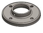 Picture of #RF1668 - STEEL 1-1/4" PIPE RAISED BASE FLANGE