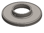 Picture of #RF1905 - STEEL 1-1/2" PIPE RAISED BASE FLANGE