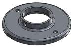 Picture of #RF1906-AL - ALUMINUM 1 1/2" PIPE RAISED BASE FLANGE