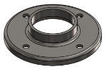 Picture of #RF2004-SS - STAINLESS STEEL 2" TUBE RAISED BASE FLANGE