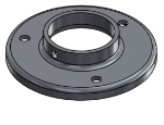 Picture of #RF2007-AL - ALUMINUM 2" TUBE RAISED BASE FLANGE