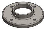Picture of #RF2008 - STEEL 2" TUBE RAISED BASE FLANGE