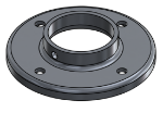 Picture of #RF2008-AL - ALUMINUM 2" TUBE RAISED BASE FLANGE