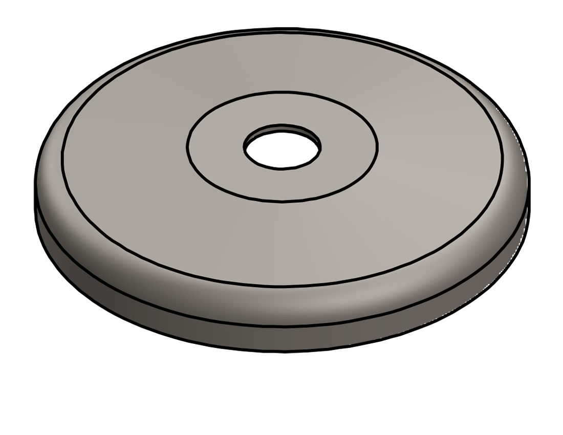 Picture of #SCF050 - STEEL 1/2" TUBE SNAP COVER FLANGE