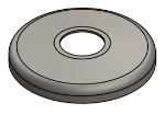 Picture of #SCF100 - STEEL 1" TUBE SNAP COVER FLANGE