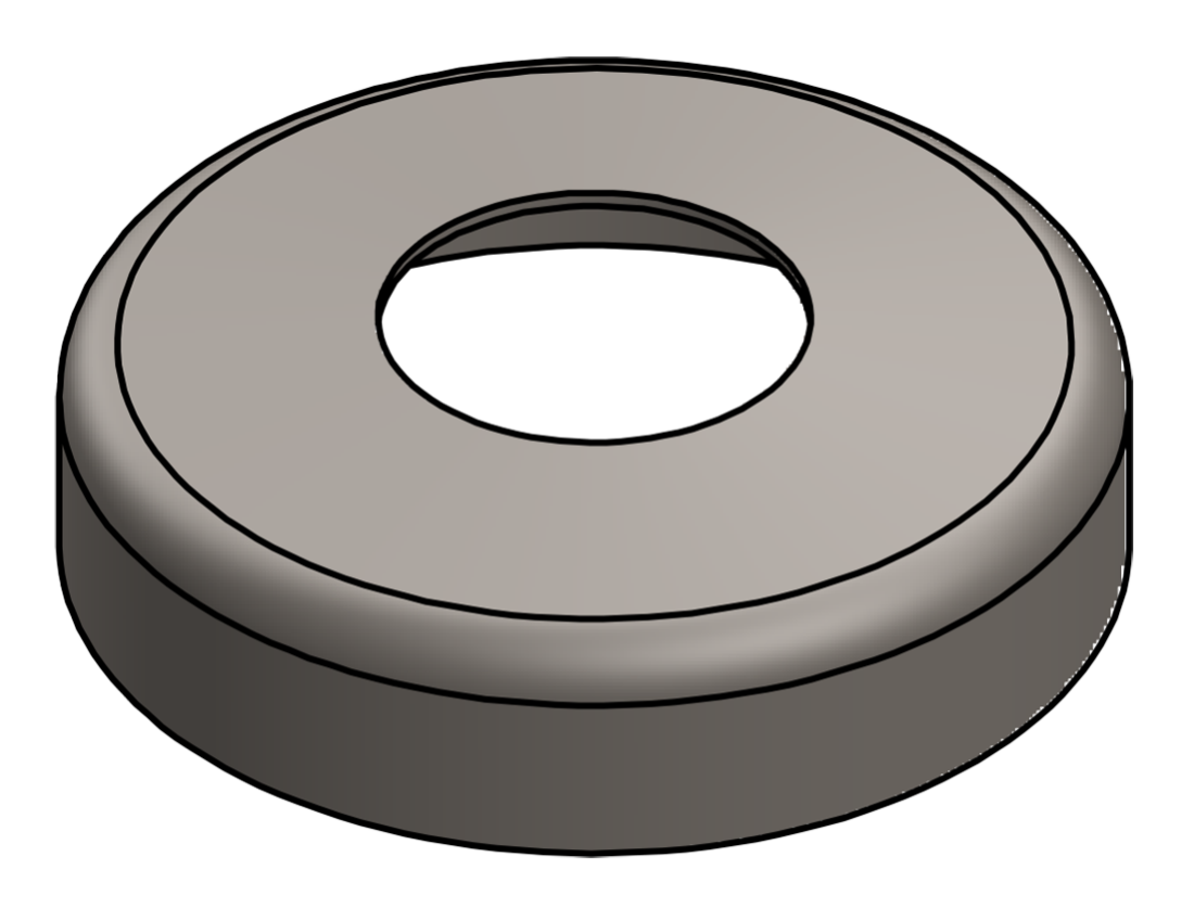 Picture of #SCF132 - STEEL 1" PIPE SNAP COVER FLANGE