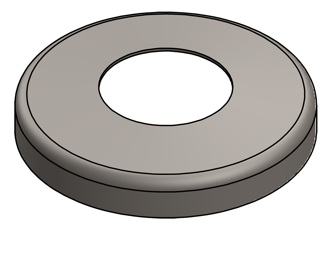 Picture of #SCF200 - STEEL 2" TUBE SNAP COVER FLANGE