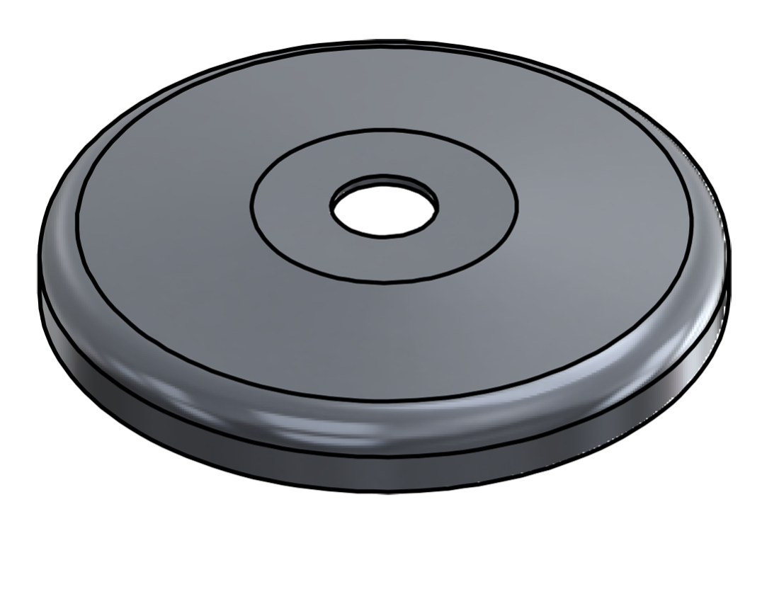 Picture of #SCF050-AL - ALUMINUM 1/2" TUBE SNAP COVER FLANGE