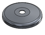 Picture of #SCF050-AL - ALUMINUM 1/2" TUBE SNAP COVER FLANGE