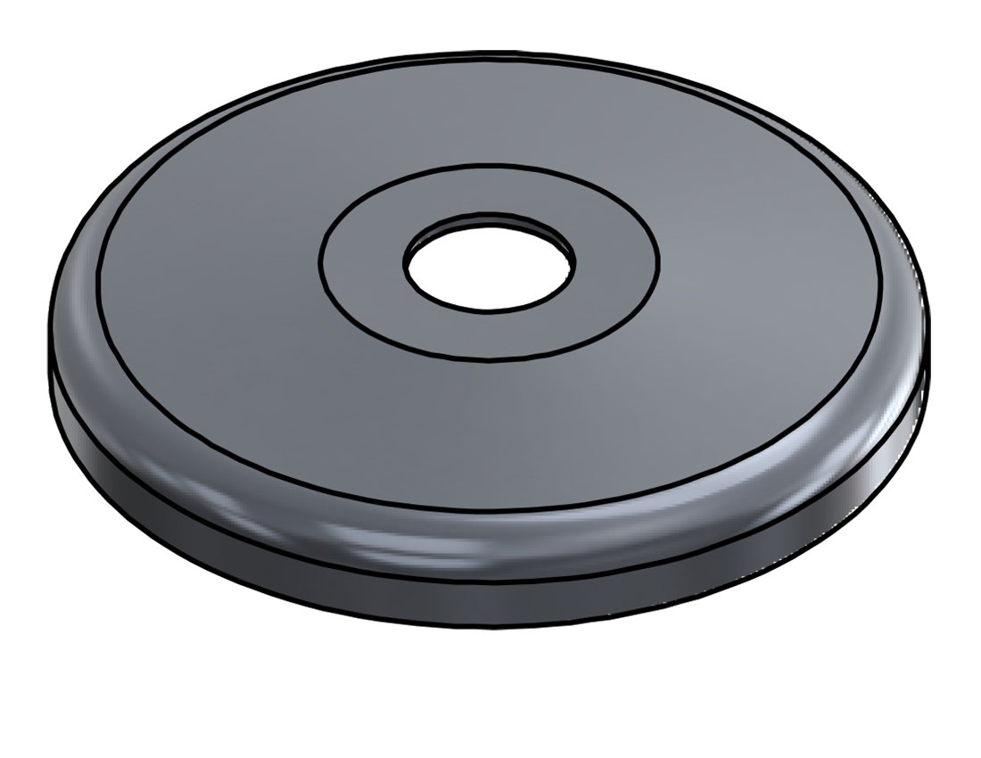 Picture of #SCF063-AL - ALUMINUM 5/8" TUBE SNAP COVER FLANGE