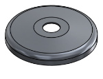 Picture of #SCF063-AL - ALUMINUM 5/8" TUBE SNAP COVER FLANGE