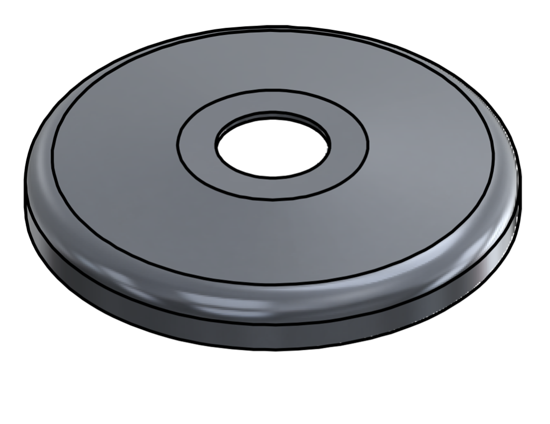 Picture of #SCF075-AL - ALUMINUM 3/4" TUBE SNAP COVER FLANGE