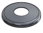 Picture of #SCF125-AL - ALUMINUM 1 1/4" TUBE SNAP COVER FLANGE