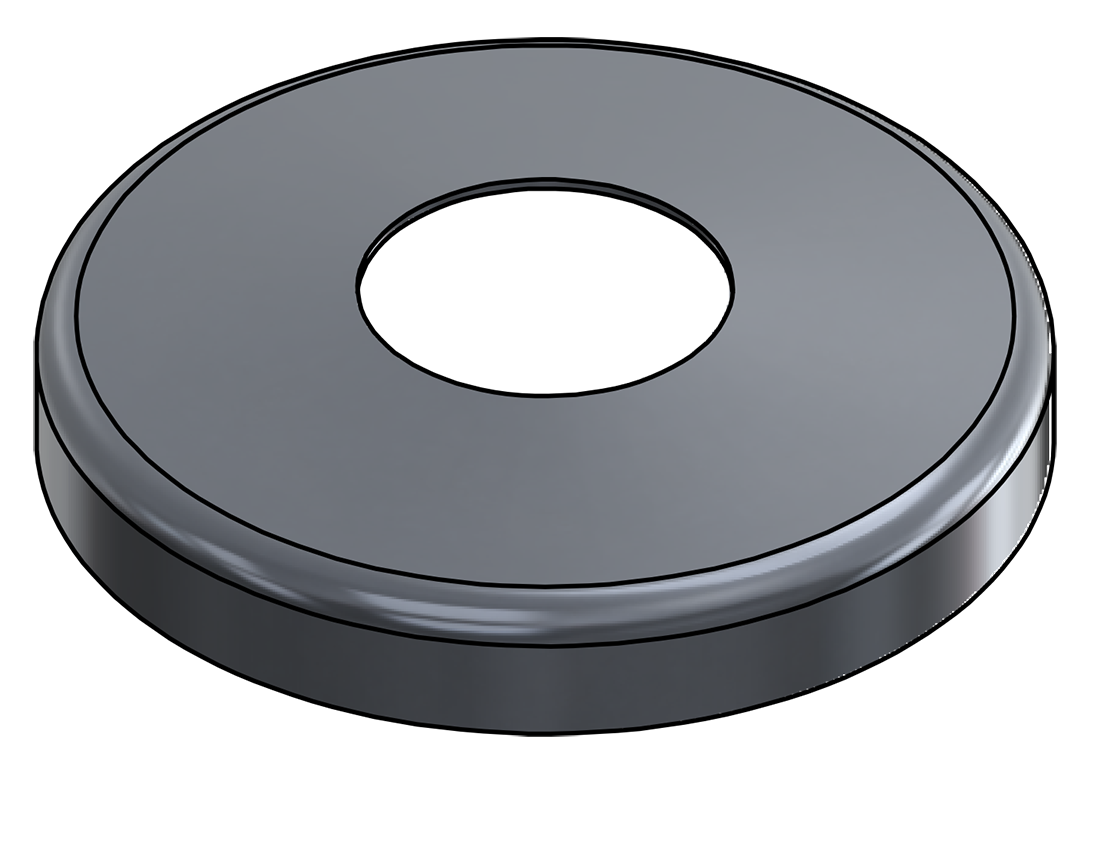 Picture of #SCF166-AL - ALUMINUM 1 1/4" PIPE SNAP COVER FLANGE