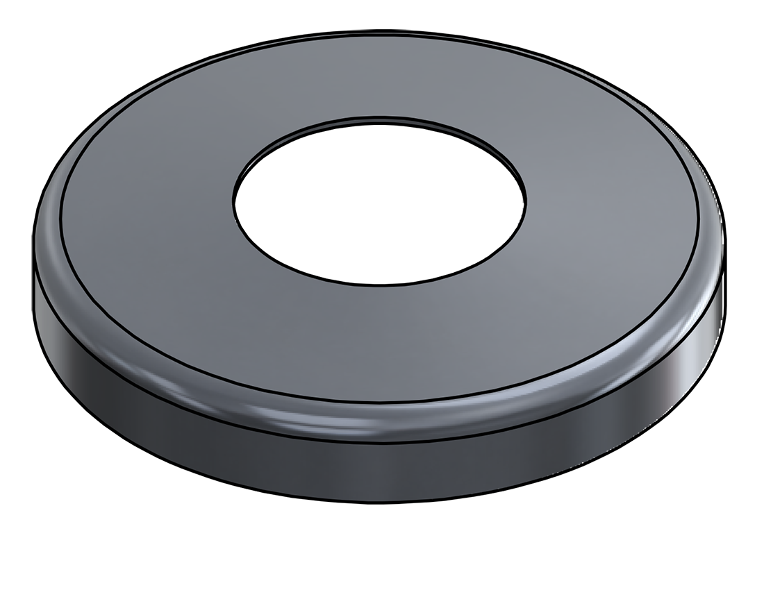 Picture of #SCF190-AL - ALUMINUM 1-1/2" PIPE SNAP COVER FLANGE