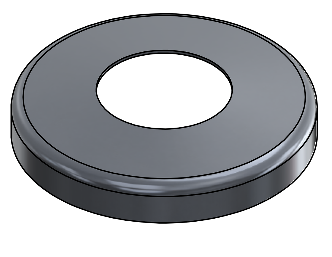 Picture of #SCF200-AL - ALUMINUM 2" TUBE SNAP COVER FLANGE