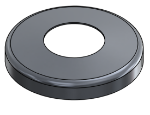 Picture of #SCF200-AL - ALUMINUM 2" TUBE SNAP COVER FLANGE