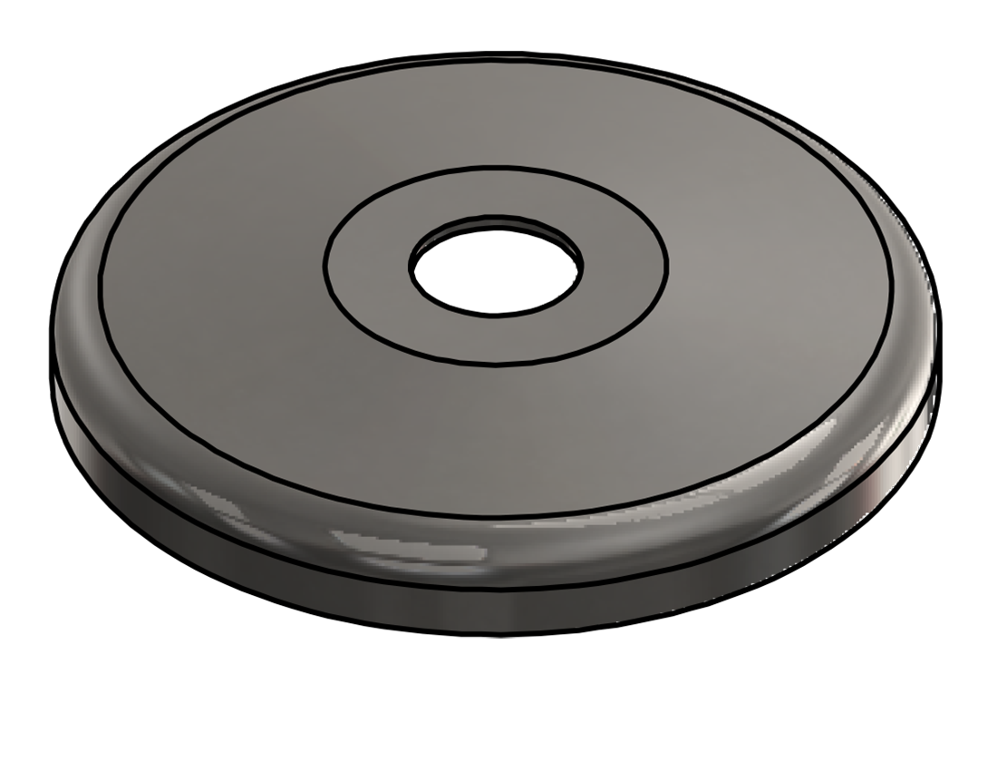 Picture of #SCF063-SS - STAINLESS STEEL 5/8" TUBE SNAP COVER FLANGE