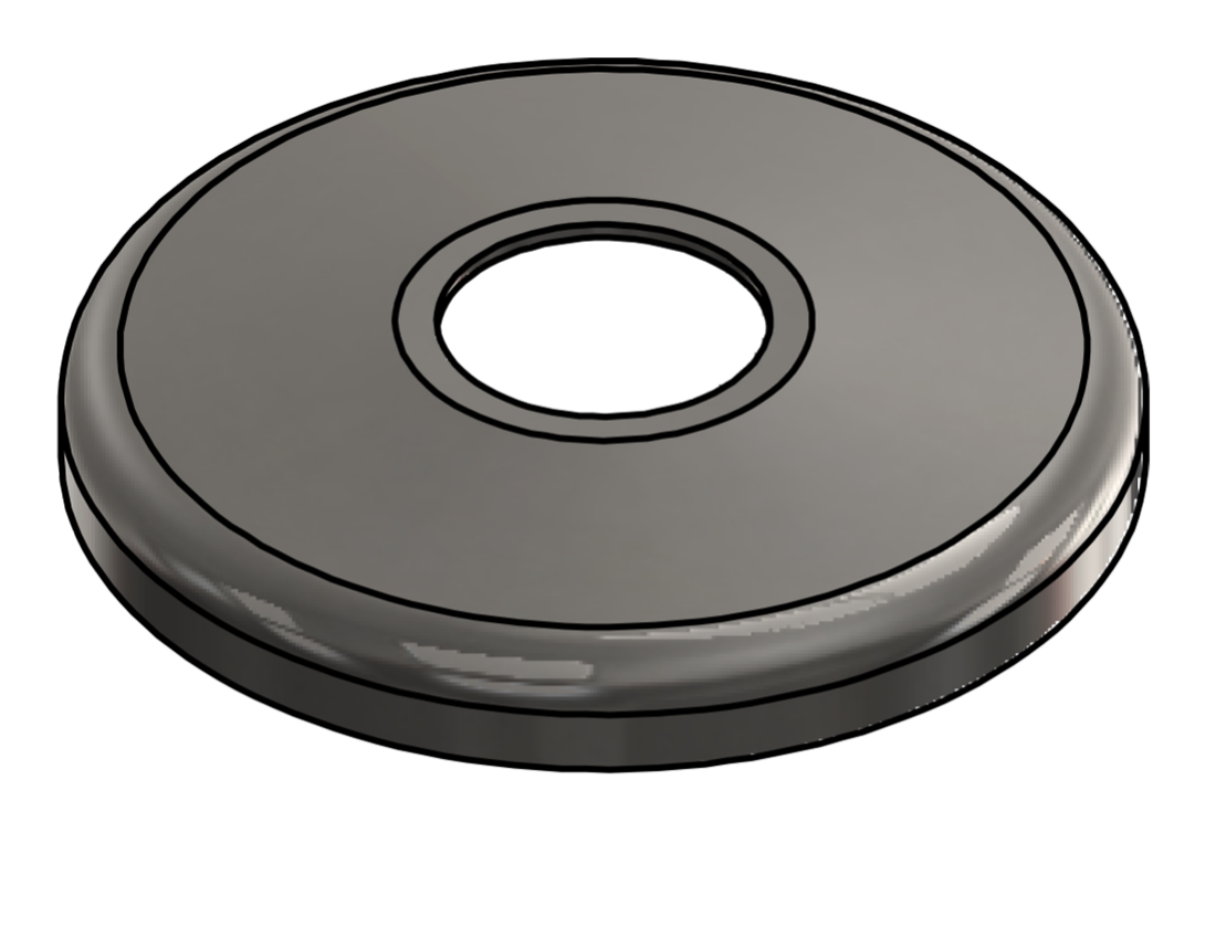Picture of #SCF100-SS - STAINLESS STEEL 1" TUBE SNAP COVER FLANGE