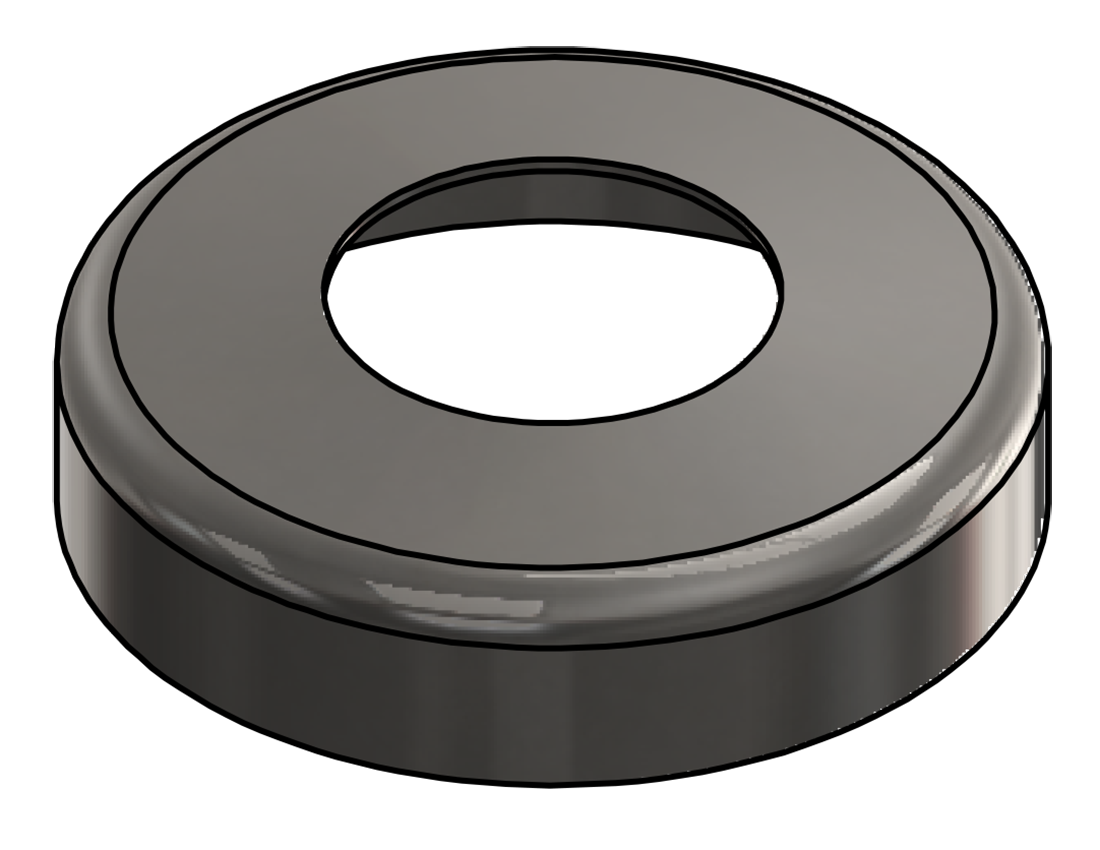 Picture of #SCF150-SS - STAINLESS STEEL 1 1/2" TUBE SNAP COVER FLANGE