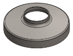 Picture of #RSCF166 - STEEL 1-1/4" PIPE RAISED SNAP COVER FLANGE