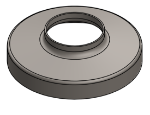 Picture of #RSCF190 - STEEL 1-1/2" PIPE RAISED SNAP COVER FLANGE