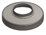 Picture of #RSCF200 - STEEL 2" TUBE RAISED SNAP COVER FLANGE